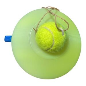 Tennis Train Solo Drill Rebound Ball with Elastic Band Portable Trainer Yellow